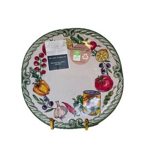 4 Rachel Ashwell Italian Vegetable Salad Plates Melamine 9" The Farmhouse Nonna